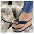 Wish foreign trade summer new student sponge cake large size cool slippers with sloping heel and thick sole flip flops for women's fashionable outerwear slippers