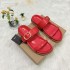 ZA Home Autumn Cross border New Style Outerwear Shoes with Ring Buckle One Line Slippers, European and American Large Thick Bottom Sandals, Slippers