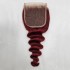 Cross border real person hair Xuchang wig wine red hair curtain 99j loose deep wave human hair