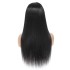 A hair replacement headband wig straight human hair wig mechanism with a human hair headband