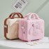 Handheld luggage, women's 14 inch makeup box, small travel suitcase, lightweight and cute anime 3D rabbit password luggage