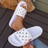 Cross border popular internet celebrity women's fashionable casual slippers in a single drag, comfortable and versatile, wear-resistant slippers