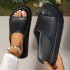 Thick soled slippers for women's outdoor wear, fashionable summer new style, internet celebrity, comfortable one-piece slippers, casual beach sandals