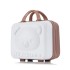 Handheld luggage, makeup box, small bag, 14 inch cute cartoon 3D bear password box, lightweight mini storage box for women