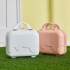 Ice cream bubble suitcase for women, 14 inch small fresh student suitcase, lightweight mini souvenir storage and makeup case