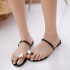 Cross border slippers for women's summer fashion in foreign trade. One piece set with round toe and rhinestone slippers for women's flat heel slippers