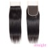 Transparent mesh full hand hook front lace real hair wig hair block 4 * 4 lace closure human hair