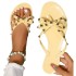 Foreign trade jelly diamond PVC sandals, work shoes, women's flat shoes, women's affordable butterfly knot fashion plastic summer slippers