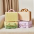 Macaron small luggage box, 14 inch suitcase, makeup box, women's fashionable and lightweight small travel box, personalized souvenir box