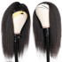 Kinky straight headband wigs human hair from Brazil