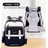 Minimally designed new children's backpack with waist protection for elementary school students, large capacity, lightweight, comfortable, waterproof, boys' and girls' backpacks