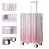 New gradient color luggage for women with high looks, luggage for men with large capacity, student password box, travel 24 inch suitcase