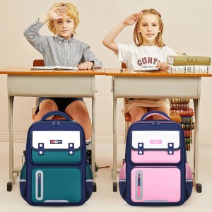 New children's backpack with spine protection reduces the burden. Customization and wholesale of backpacks for boys, girls, and elementary school students in grades one to six