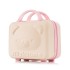 Handheld luggage, makeup box, small bag, 14 inch cute cartoon 3D bear password box, lightweight mini storage box for women