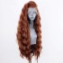 AliExpress New Product Hot selling European and American Wig Women's Synthetic Front Lace Headset Brown Wave Roll Wig