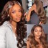 body wave brown lace closure human hair wigs chocolate color