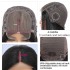 European and American real hair wig, front lace headband 13 * 4front curved bob wig, human hair