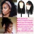 Machine made wigs headband wig human hair water wave wigs