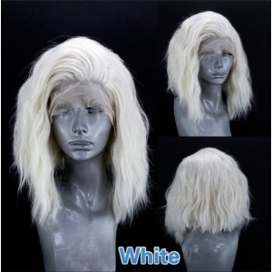 AliExpress New Product Hot selling European and American Wig Women's Synthetic Front Lace Headset Curly Wig Short BoB