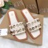 Ins Cross border New European and American Large Sponge Cake One Line Slippers Solid Color Decorative Buckle Thick Bottom Women's Sandals Shoes