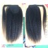 Kinky straight magic sticker ponytail human hair Velcro ponytail hair