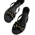 New Summer Rivet Nail Butterfly Knot Craft Flip flops Summer Willow Ding Outdoor Beach Sandals Women's Jelly Crystal