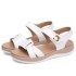 Soft Leather Sandals for Women 2023 New Summer Flat Bottom Student Fashion Outerwear Non slip Casual Cool Slippers Mid heeled Women's Shoes Trendy