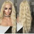 Hot selling wig, explosive synthetic front lace long curly hair, European and American 613 color wavy long hair headband