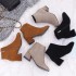 Large size foreign trade short boots for women, 2020 autumn and winter new item, Martin boots for women, Korean version, thick heeled short boots, medium heeled women's boots wholesale