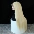 European and American Fashion Women's Wig Front Lace # 613 Long Hair 13 * 6 Large Lace Synthetic Half Mechanized Headset