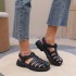 Cross border popular Melissa women's shoes 2024 new Melissa sandals women's high heels thick soled toe jelly shoes Luo