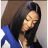 European and American popular Bob style black 13 * 6 split straight hair with short hair, front lace wig, high temperature silky