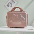 Handheld luggage, women's 14 inch makeup box, small travel suitcase, lightweight and cute anime 3D rabbit password luggage