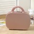 Color blocking portable suitcase, women's small makeup box, convenient 14 inch travel password box, lightweight mini storage bag