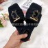 Summer new hardware buckle snake female avatar fashionable women's slippers European and American daily flat sandals slippers