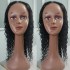 Cross border source 4 * 4 deep glue wig human hair non adhesive head cover human hair wig