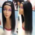 Human Hair U-Part Wig Straight Hair 150% Density Women's Wig Headset