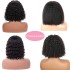 4x4 front lace real hair natural glue bob wig human hair adhesive free wig