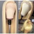 Wig European and American Fashion Women's Wig Front Lace # 613 Long Hair 13 * 6 Synthetic Half Mechanized Headset