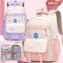 New high-capacity backpack for girls, reducing the burden on primary school students in sixth grade, spine protection backpack for junior high school students, refrigerator backpack