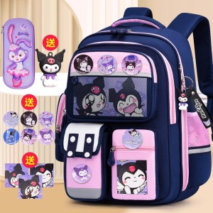 New elementary school backpack for girls, lightweight and reduced weight, spine protection, large capacity children's backpack, wholesale for grades 1-6