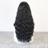 Hot selling wig, explosive synthetic front lace long curly hair, European and American black wavy long hair headband, Amazon