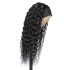 Headband deep wig European and American wig women's long curly hair with headband real hair full wig set