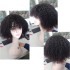 afro kinky curly wig with bangs hand made scalp top wigs