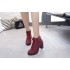 Autumn and Winter High Heels Coarse Heels Foreign Trade Women's Boots Sponge Cake Thick Bottom Large Short Boots Women's Martin Boots Spot Wholesale