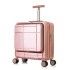 Business 18 inch computer suitcase with front opening, female small boarding password, leather box, swivel wheel, male