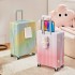 2023 New Explosive Gradient Luggage with Super High Beauty Goddess Multi functional Trolley Box Silent Wheels 24 inches