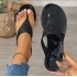 New European and American women's flat bottomed beach flip flops, summer rivet slippers, sandals, sandals, and sandals