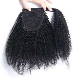 Afro Kinky Curly Magic Sticker Ponytail Hair Velcro Invisible ponytail