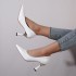 High heels, single shoes, women's 2024 autumn new item, pointed toe plus size, one foot kick, black thin heel, high-end feel, heel temperament